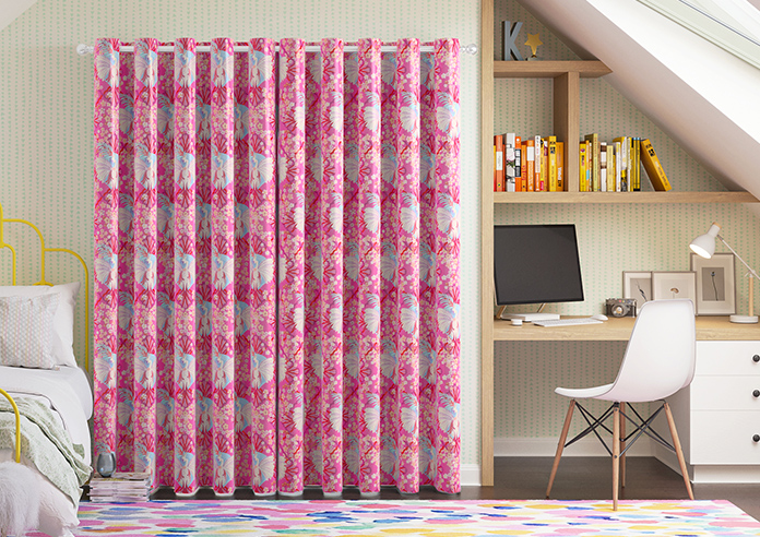 Faded Glamour, Fairground Pink - Made To Measure Curtains - Image 7